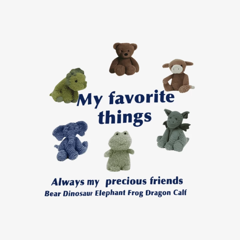 Süße Plüschtiere: Lieblingsfreunde Herren Langarm T-Shirt