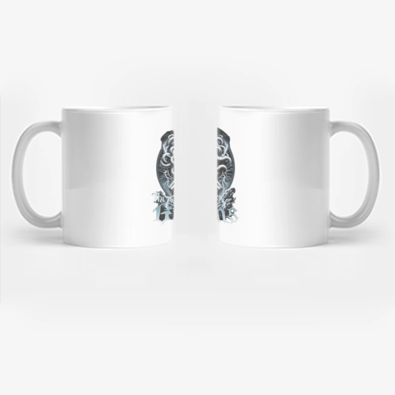 Dark Gothic Medusa with Skull and Lightning Coffee Mug