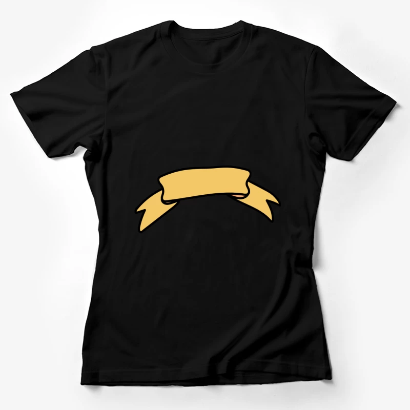 Bannière ruban jaune Femme T-Shirt