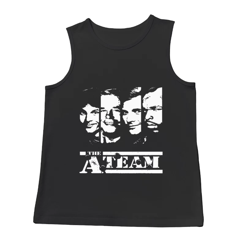 Minimalist Line Drawing of Multiple Faces Male Tank Top