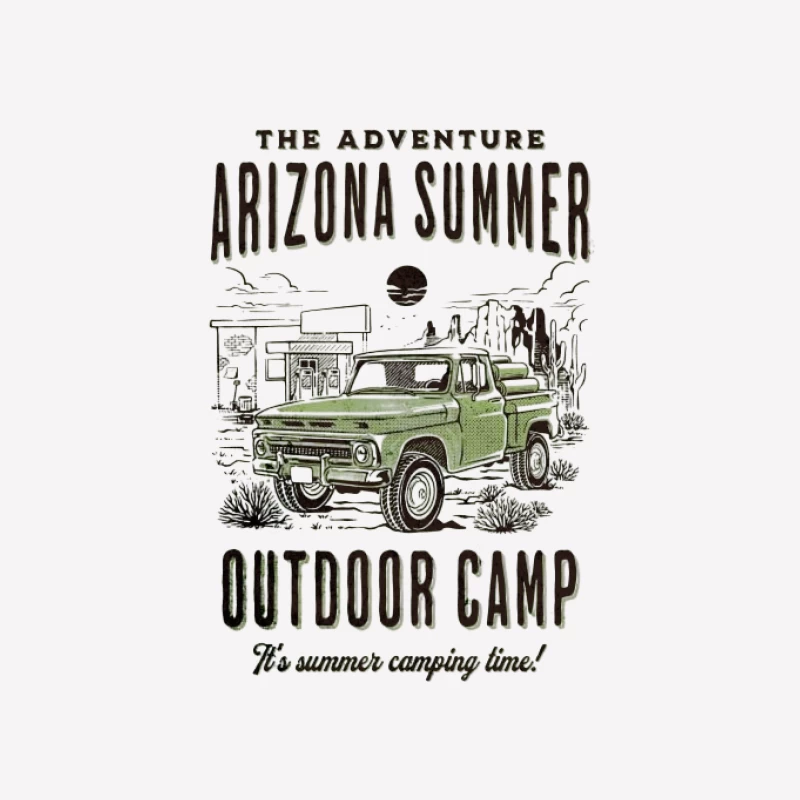 Abenteuer Arizona Sommer Outdoor Camp Herren T-Shirt