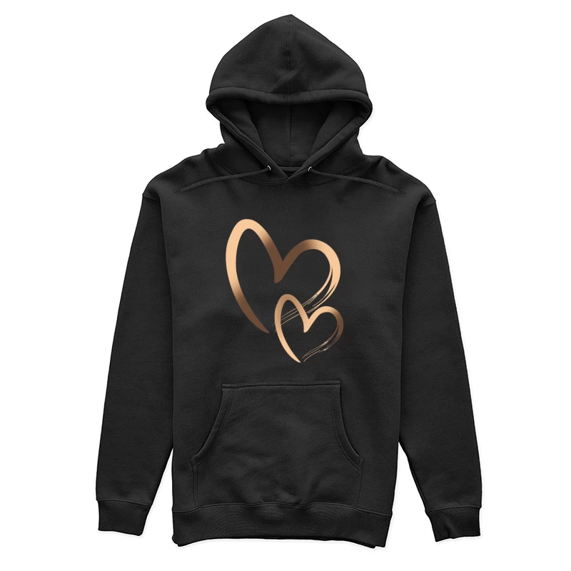 Zwei ineinander verschlungene Herzen Damen Pullover Hoodie