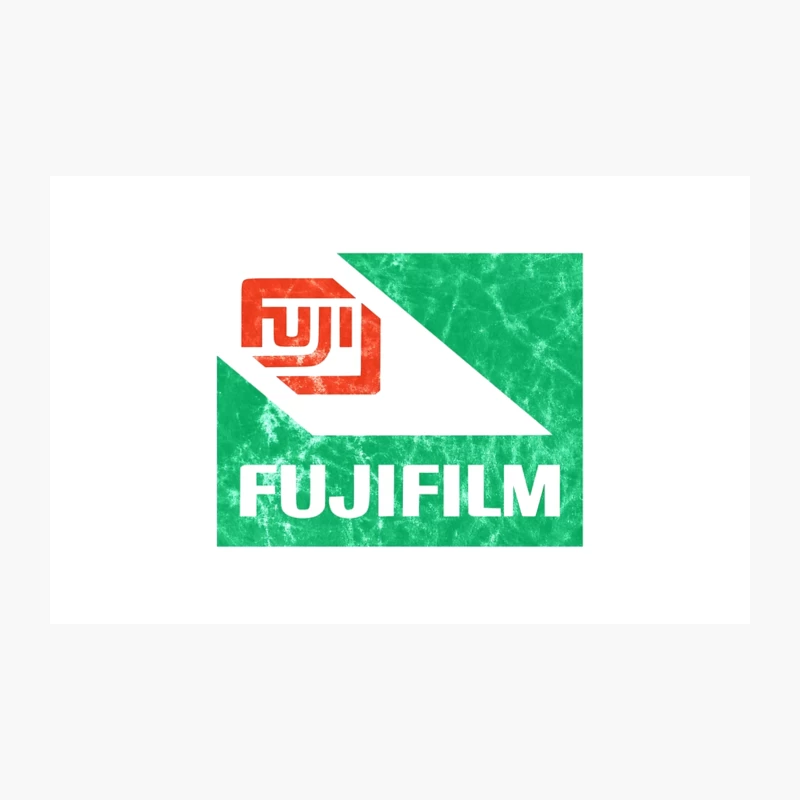 Vintage Fujifilm Logo: Iconic Green and Red Photography Brand Travel Mug