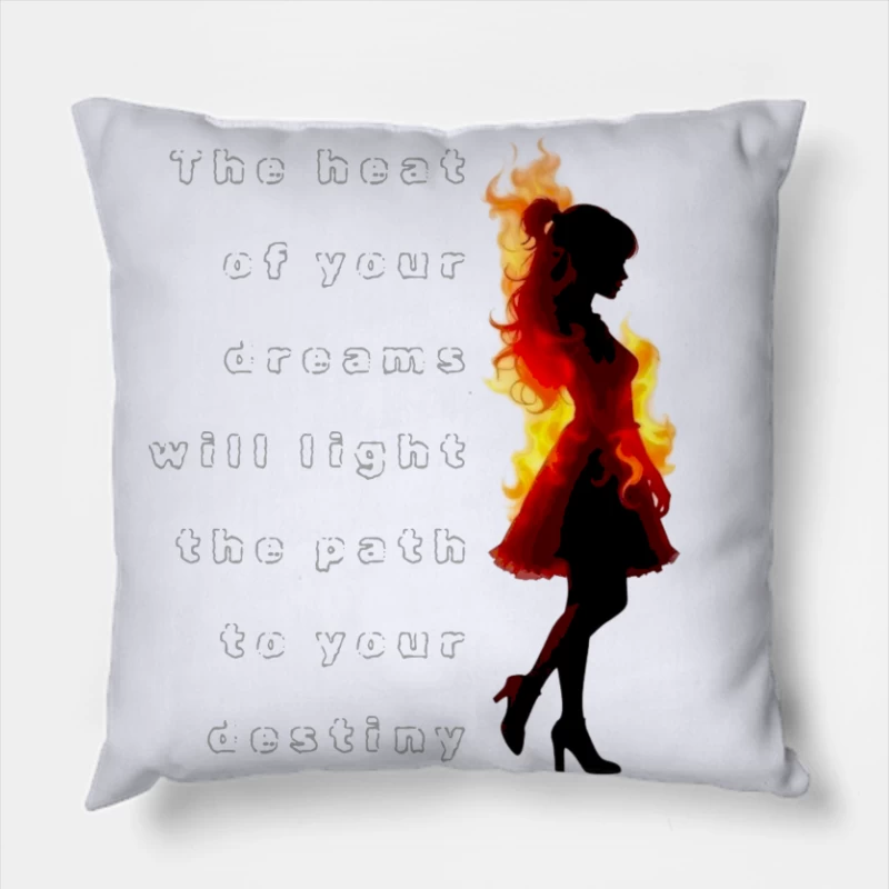 Inspiring Dreams and Destiny Throw Pillow