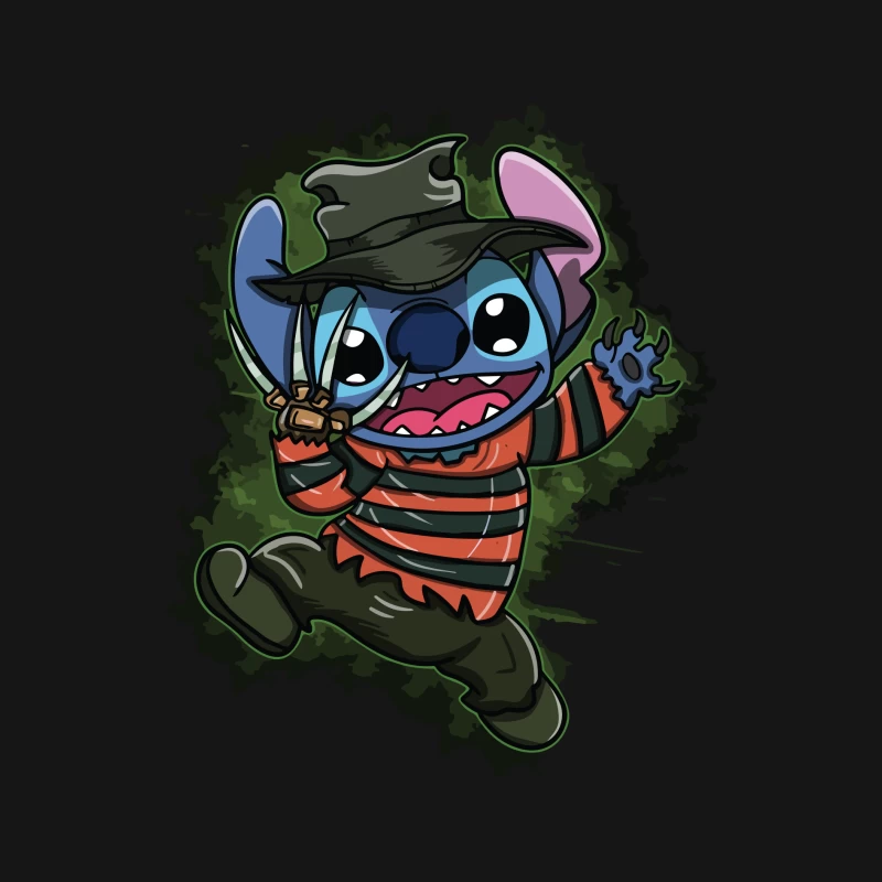 Cartoon Horror Parody Character Female Long Sleeve T-Shirt