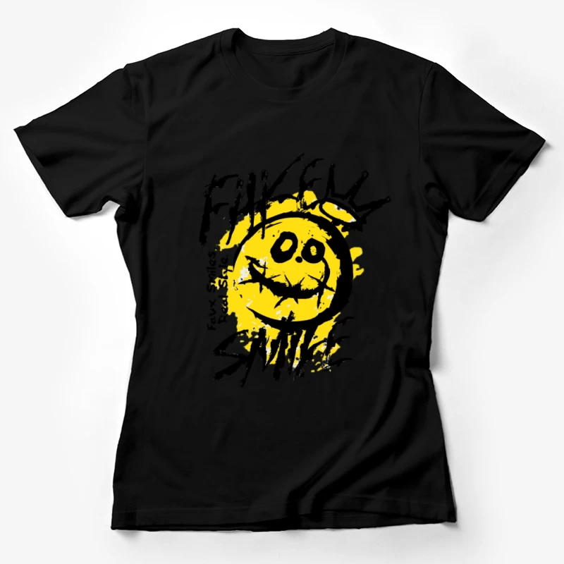 Sourire Faux avec Couronne Femme T-Shirt
