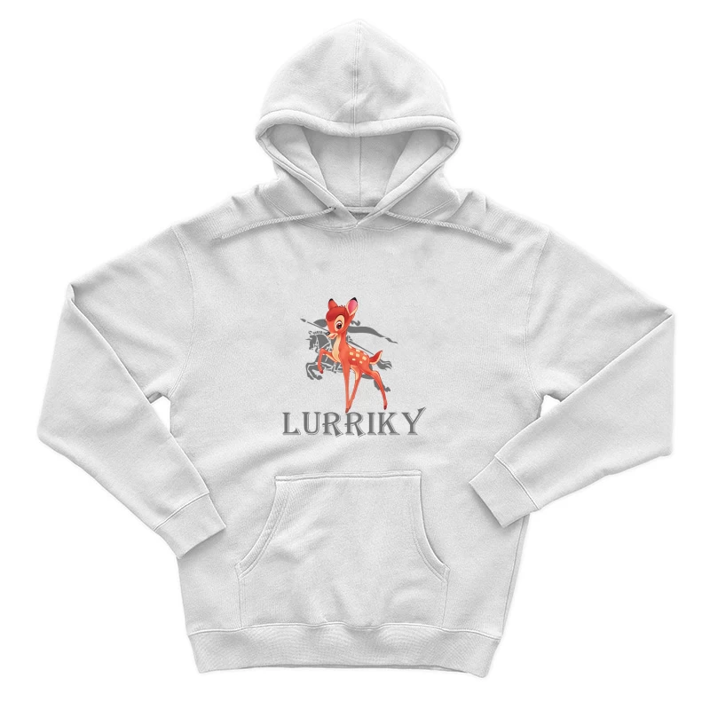 Niedliches Rehkitz-Motiv Herren Pullover Hoodie