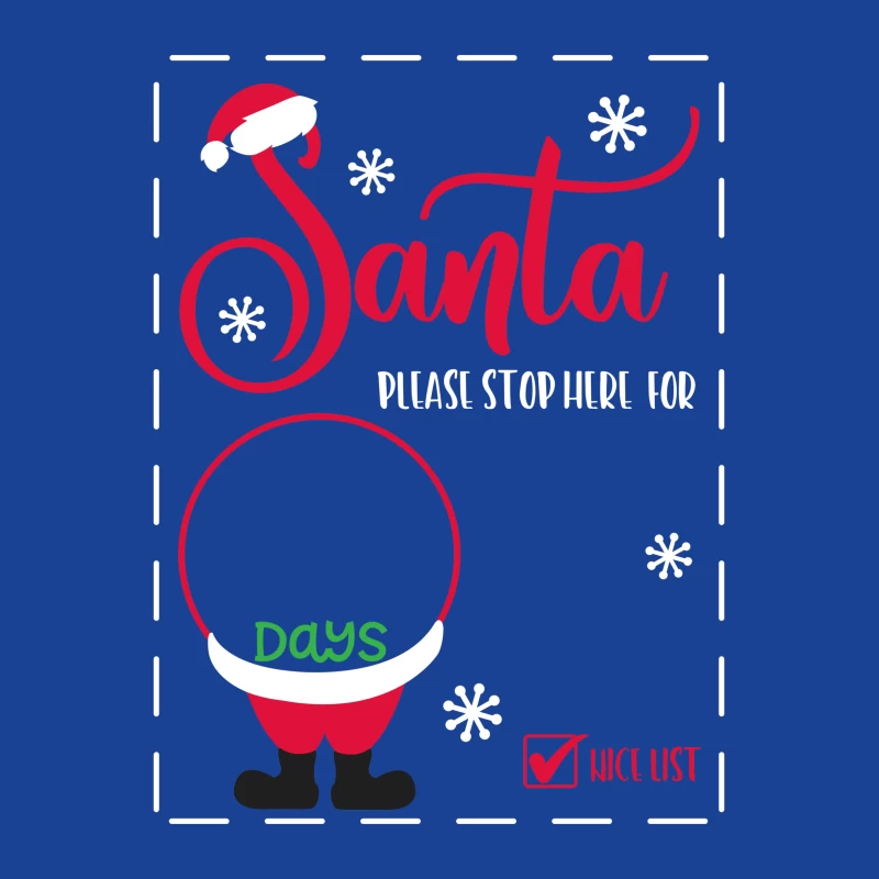 Compte à rebours de Noël avec liste des gentils Femme T-Shirt
