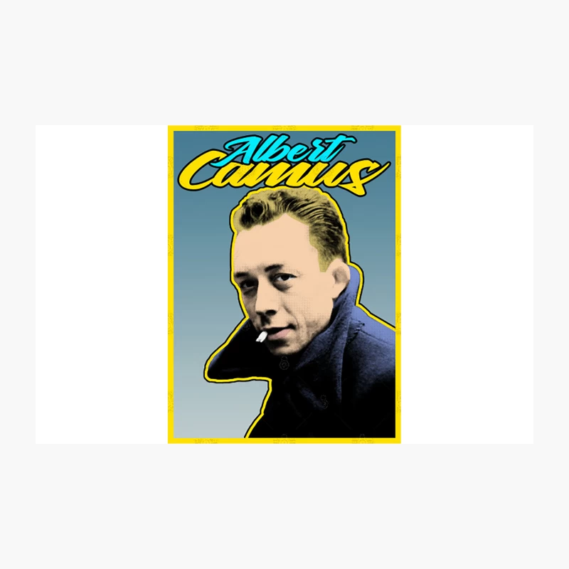 Albert Camus Existential Pop-Art Travel Mug