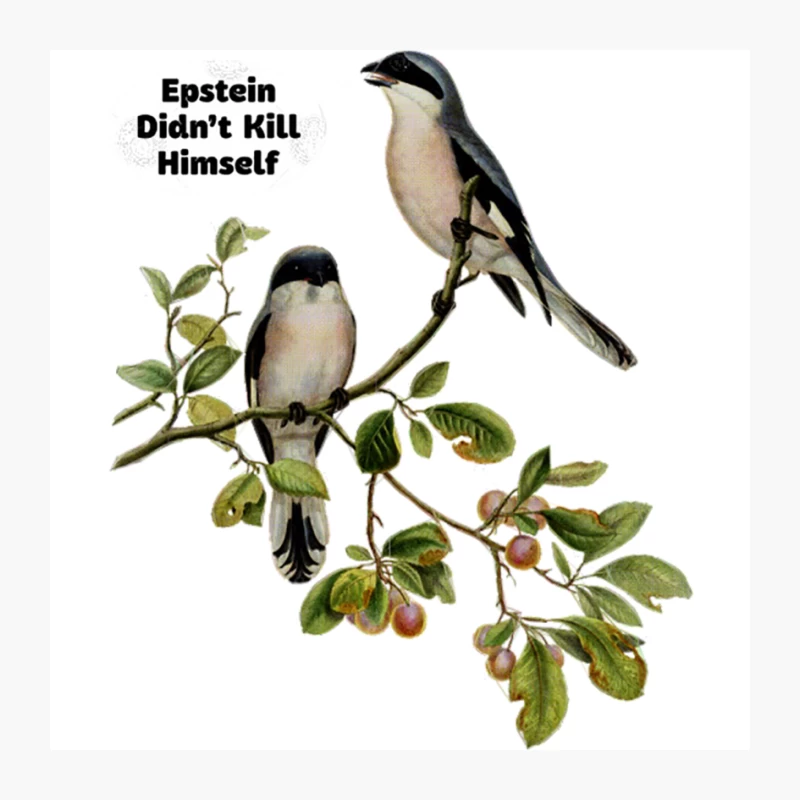 Epstein didn_t kill himself  Vintage Bird - Meme Design Pin