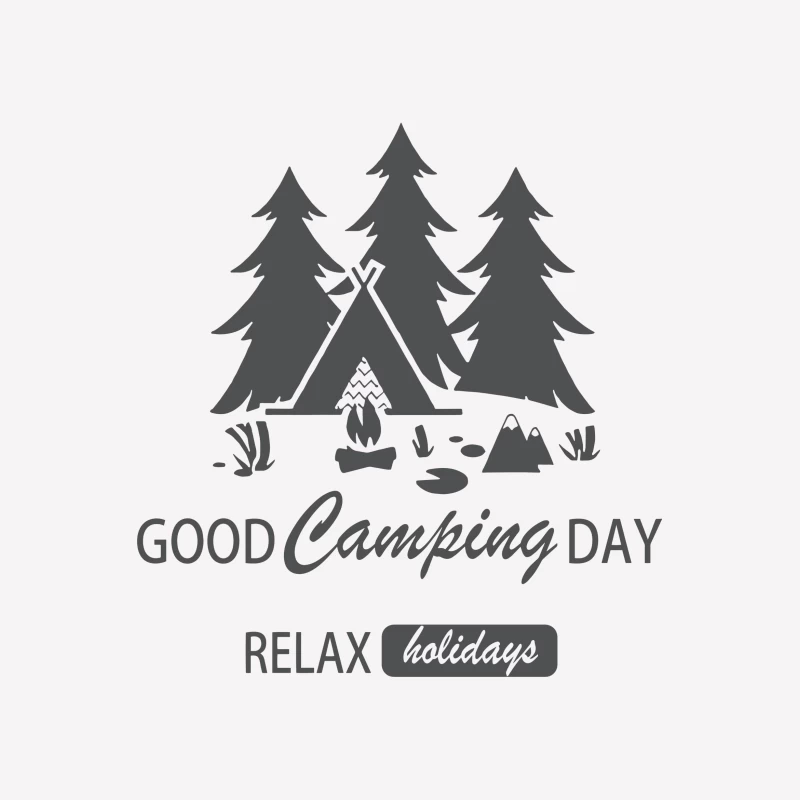Guter Campingtag mit Entspannung am Lagerfeuer Herren T-Shirt