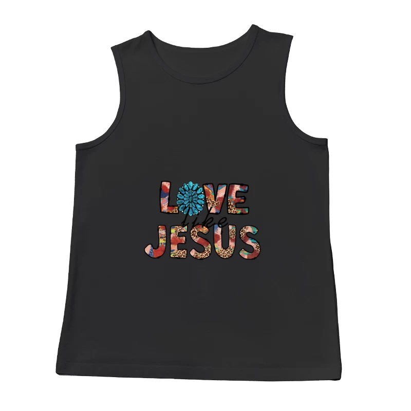 Bunter Liebesbrief an Jesus Herren Tanktops