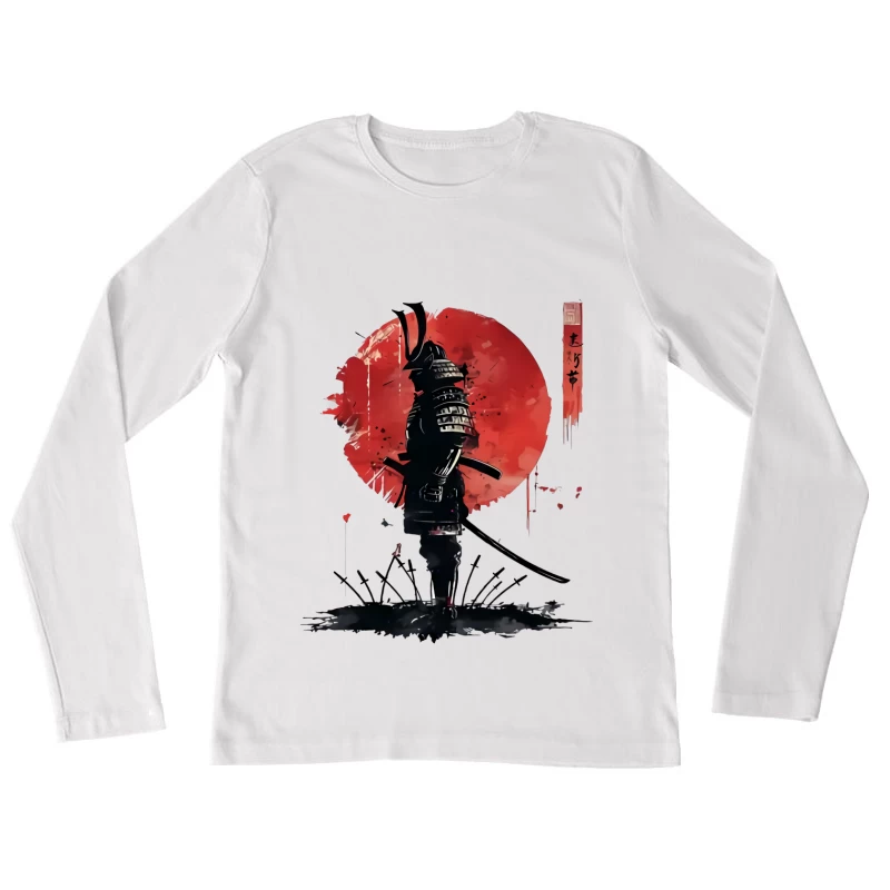 Krieger vor roter Sonne Damen Langarm T-Shirt