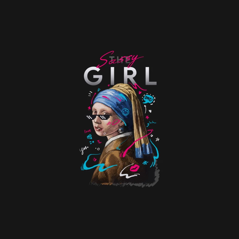 Sassy Gemälde Madchen Damen Langarm T-Shirt