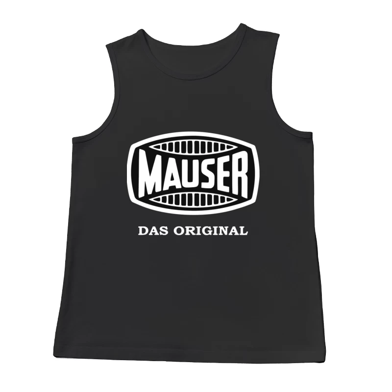 Vintage Mauser Firearms Company Logo with "Das Original" Text Male Tank Top