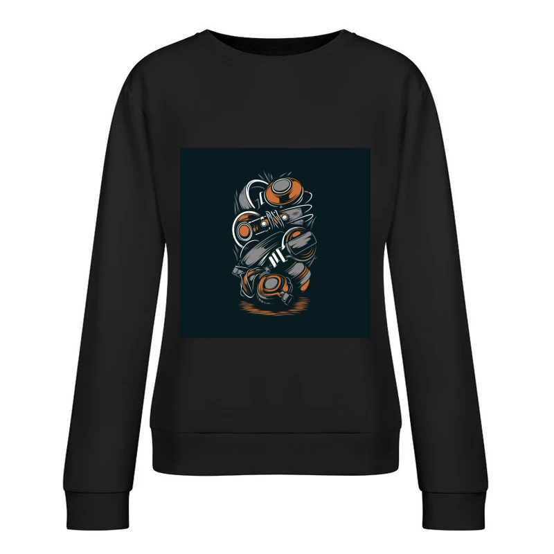 Cascade de Casques et Résistance Femme Sweat-shirt à enfiler