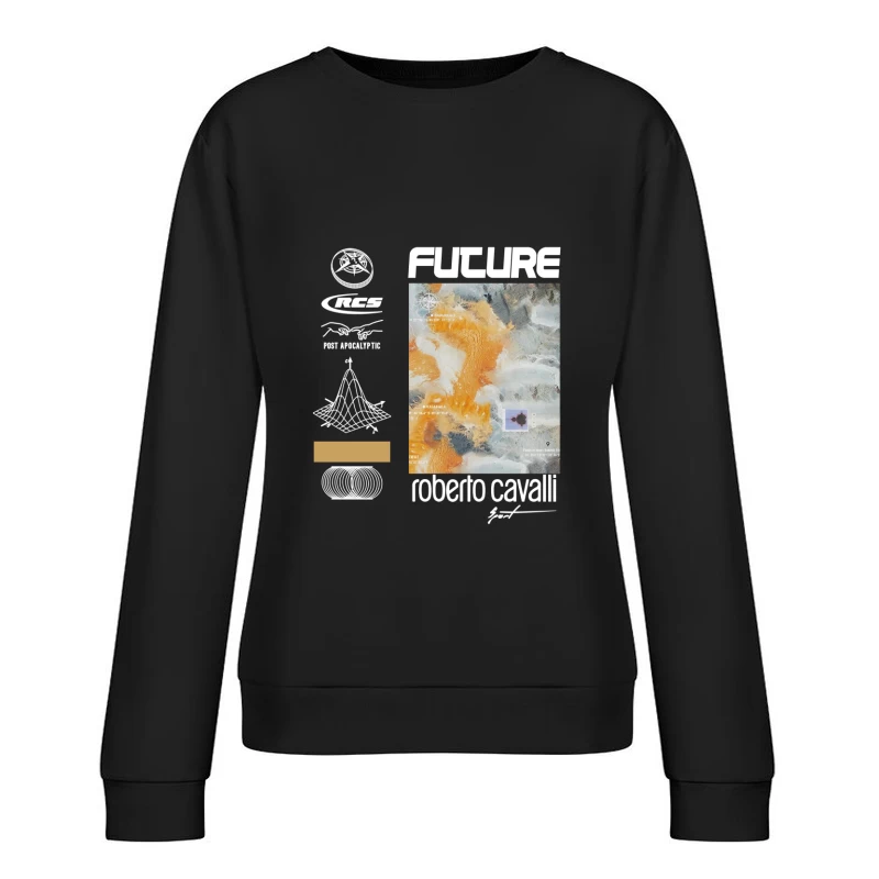Zukunftsvision von Roberto Cavalli inspiriert Damen Pullover Sweatshirt