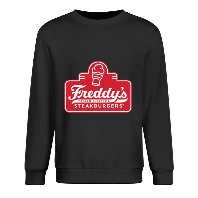 Freddy's Frozen Custard & Steakburgers Restaurant Logo Male Pullover Sweatshirt