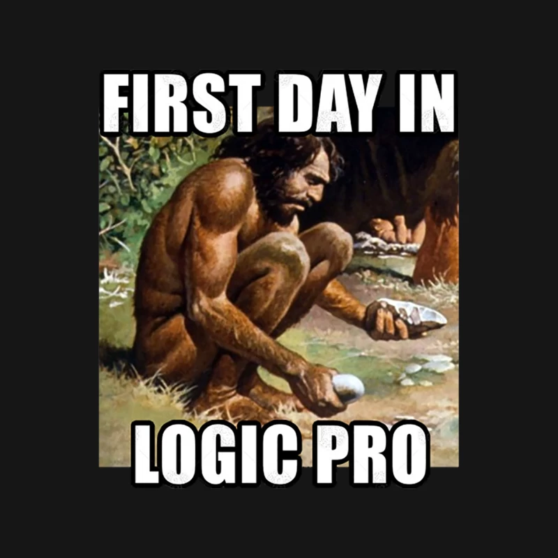 First Day In Logic Pro - Funny Audio EngineerMusic Producer Gift Mouse Pad