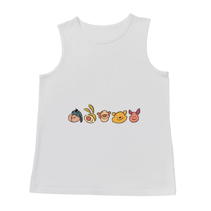 Freundliche Charaktere im Cartoon-Stil Herren Tanktops
