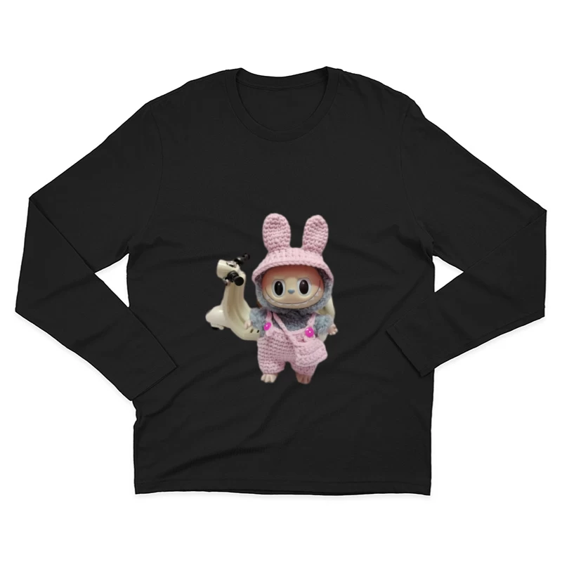 Kawaii Puppe mit Häkeltierkostüm Herren Langarm T-Shirt