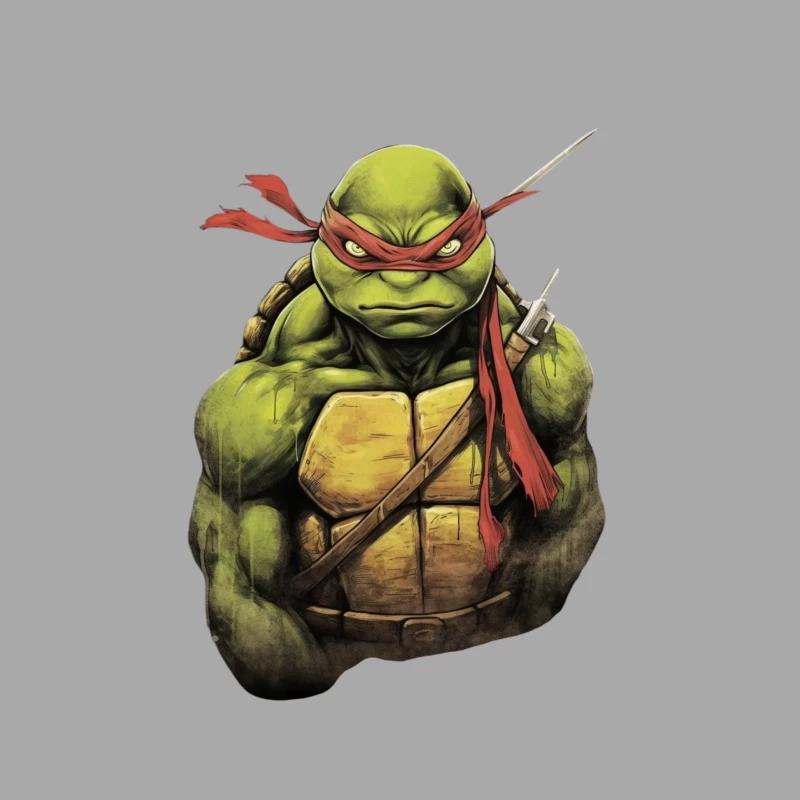 Cool Cartoon Ninja Turtle Character Male Pullover Hoodie
