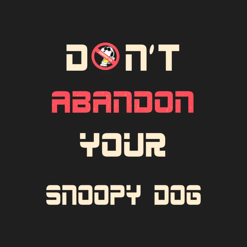 Snoopy Hund nicht verlassen Kampagne Herren Tanktops