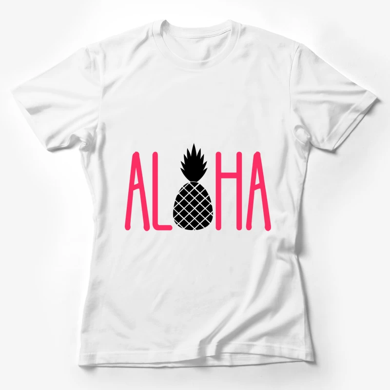 Lettres amusantes en rose Femme T-Shirt