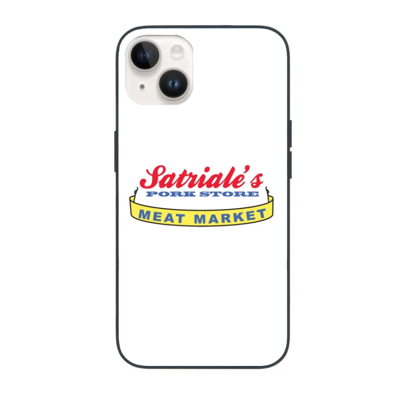 Patriale's Pork Store & Meat Market Vintage Logo Sign iPhone Case