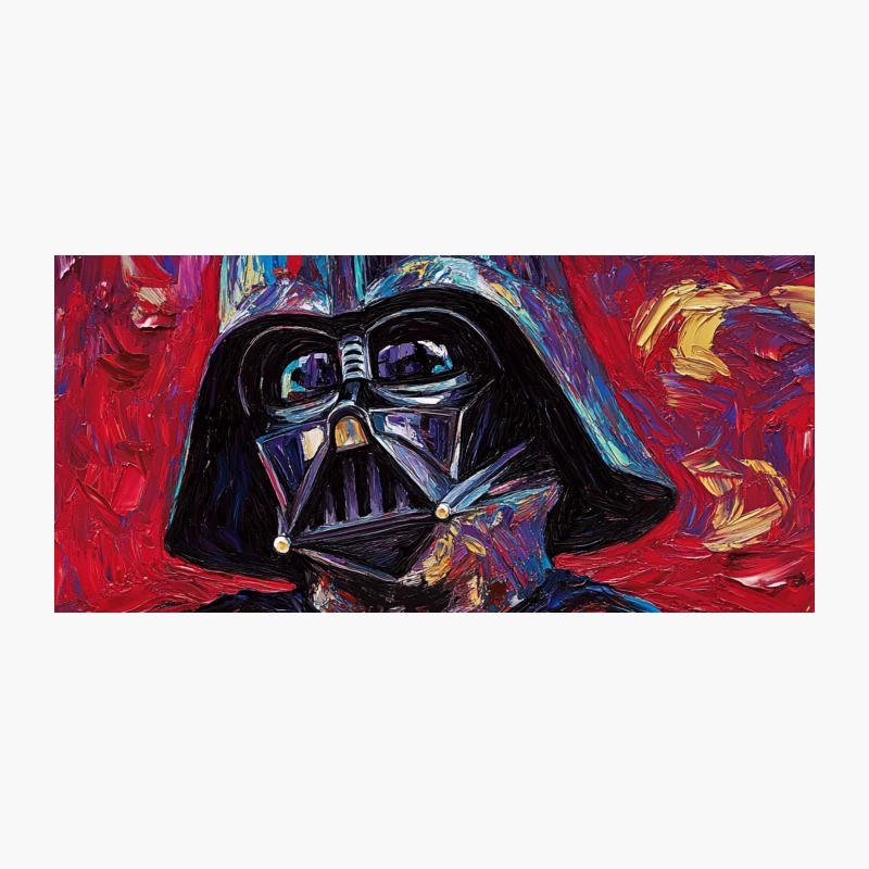 Vibrant Pop Art Painting of Iconic Star Wars Villain Coffee Mug