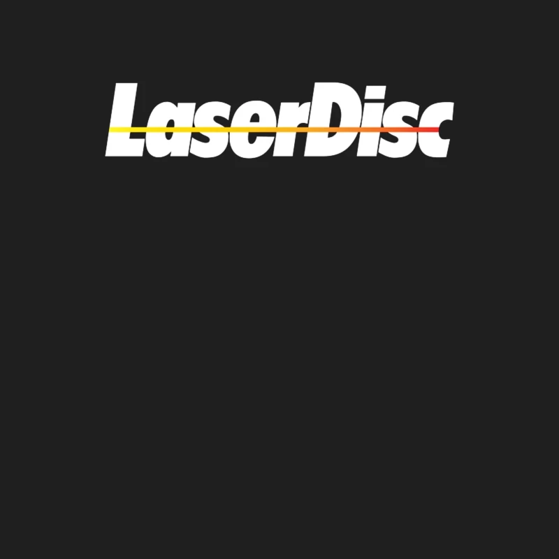 Retro Laser Disc Logo with Typography Outline Male Tank Top