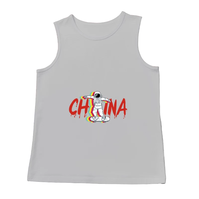 Astronauten-Skateboard im Retro-Stil Herren Tanktops