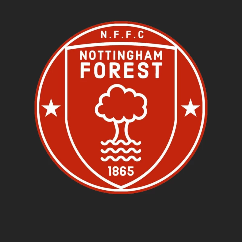 Nottingham Forest Retro Badge Male Pullover Sweatshirt