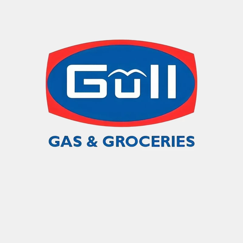 Gull Gas Station and Grocery Store Brand Logo Male Tank Top