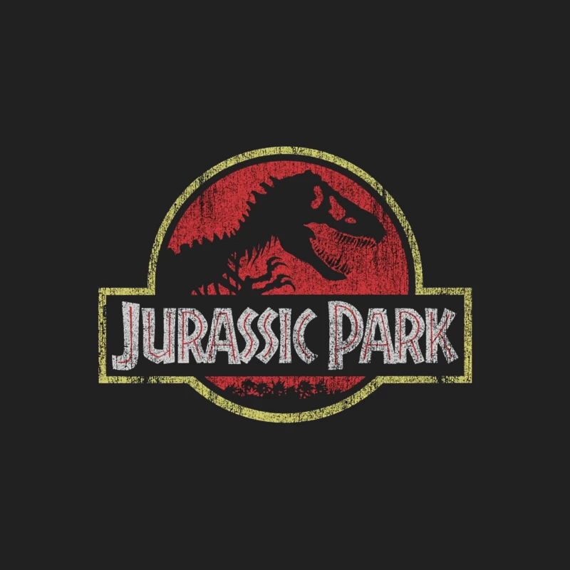 Iconic Jurassic Park Logo with T-Rex Skeleton Bucket Hat