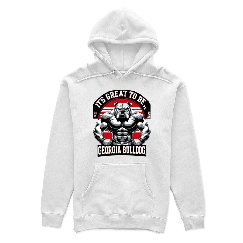 Georgia Bulldogs Mascot with Muscle Theme shirt for men & women Female Pullover Hoodie