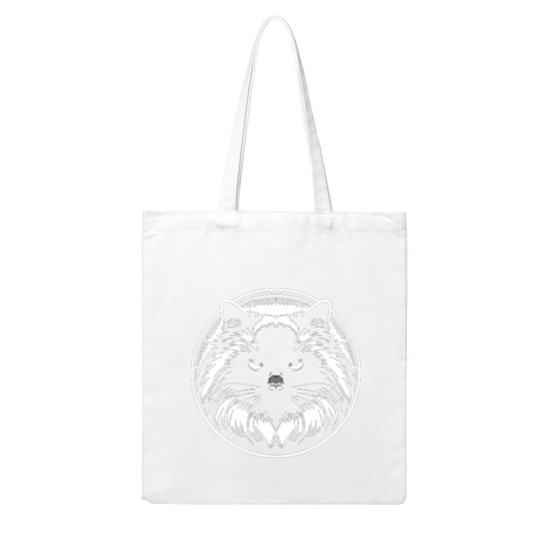 editable Dark Ragdoll Cat Portrait Cotton Tote Bag