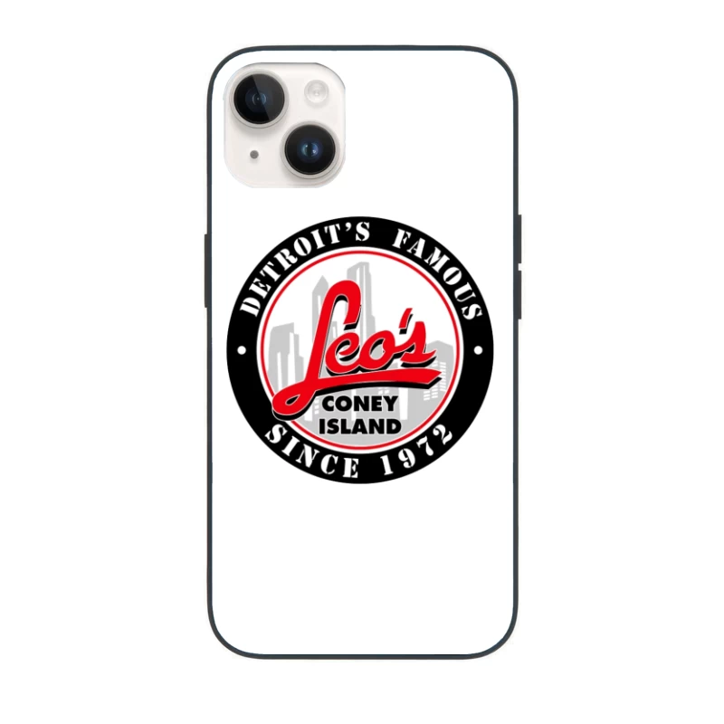 Leo's Coney Island - Detroit's Famous Restaurant Logo Since 1972 iPhone Case