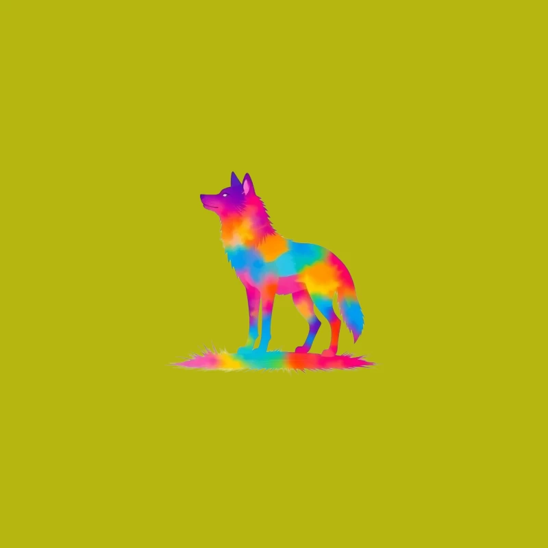 Colorful Unicorn Silhouette Illustration Coffee Mug
