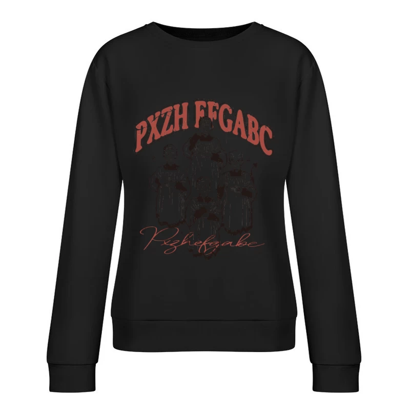 Mysteriöse Figuren und Buchstaben Damen Pullover Sweatshirt