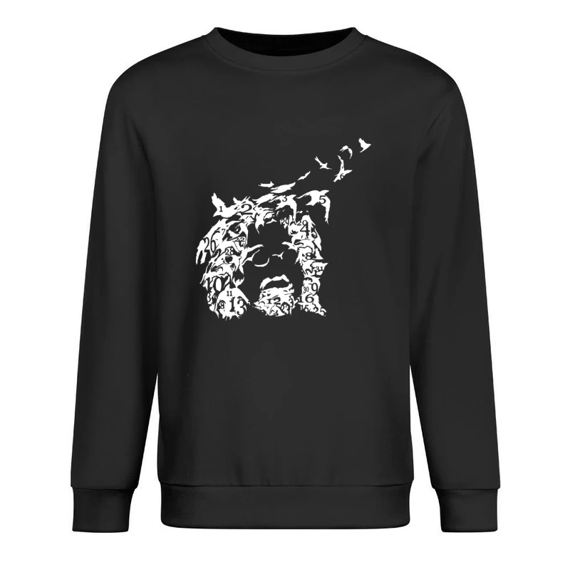 Counting Crows White Art Male Pullover Sweatshirt