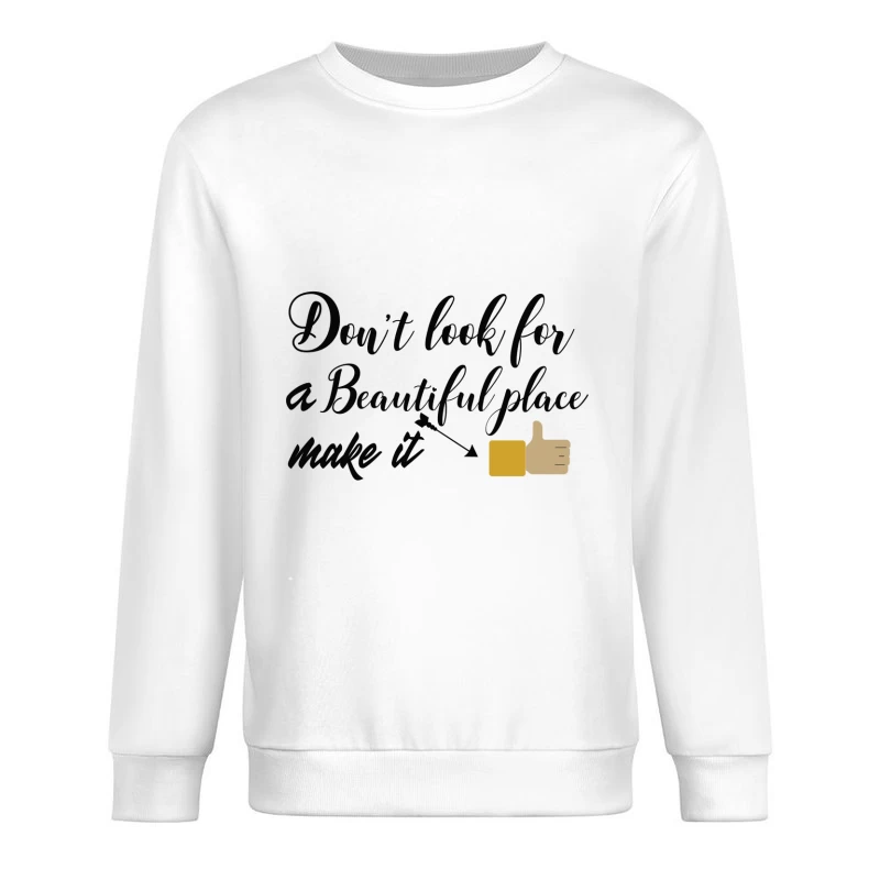 Créer un endroit magnifique Homme Sweat-shirt à enfiler