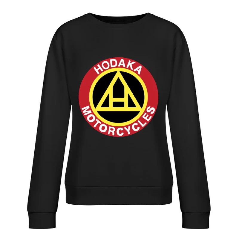 Vintage Hodaka Motorcycles Logo Design Female Pullover Sweatshirt