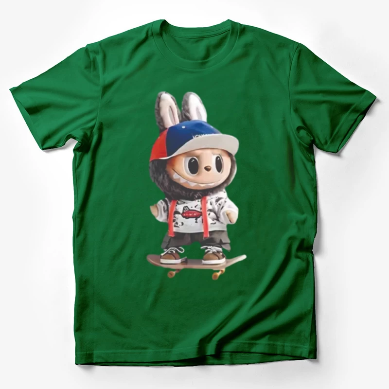 Niedlicher Skater-Bunny mit Kapuze Herren T-Shirt