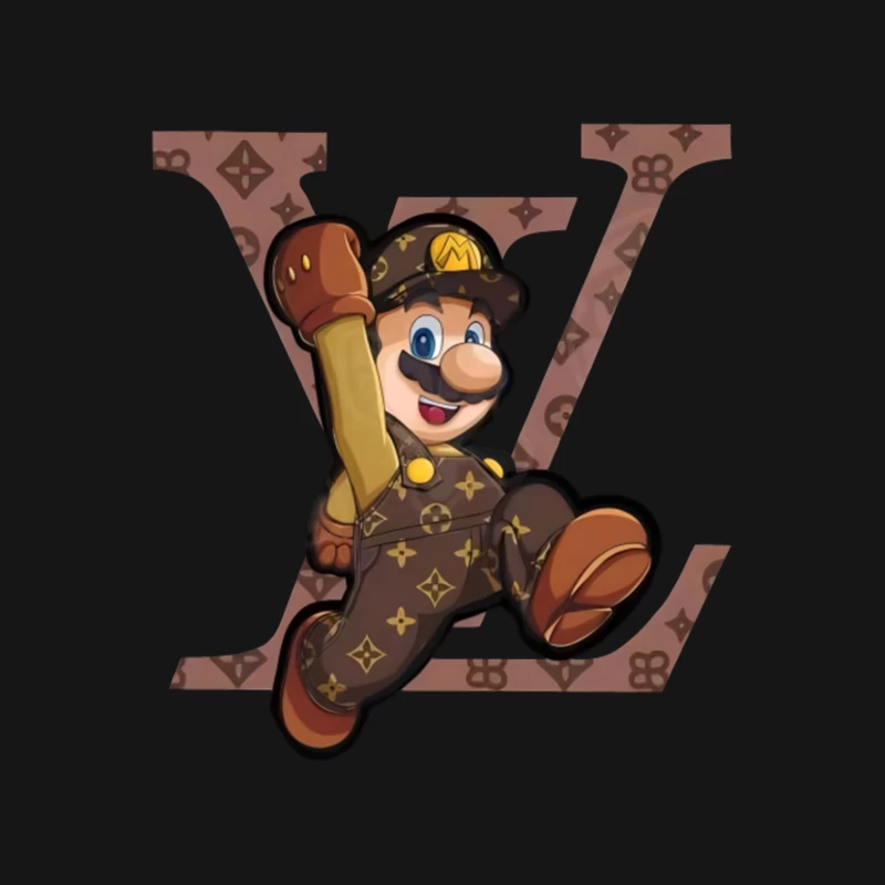 Designer-Mario Charakter Herren T-Shirt