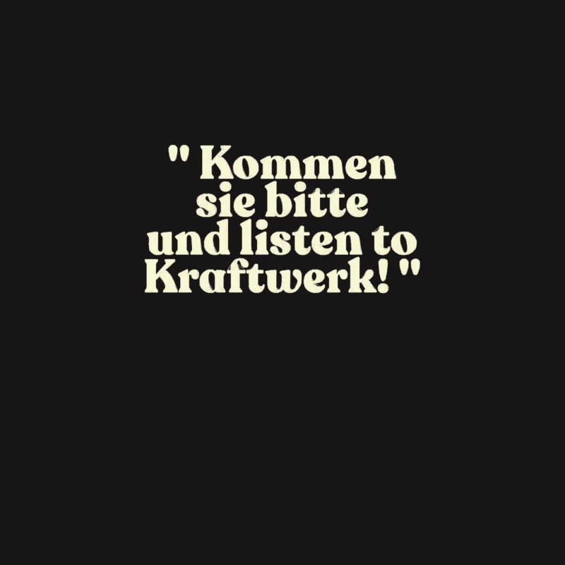 _Kommen sie bitte und listen to Kraftwerk!_ Alan Partridge Quote Desk Mat