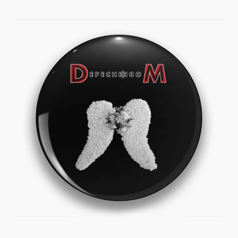 Depeche Mode Angel Wings Logo Design Pin