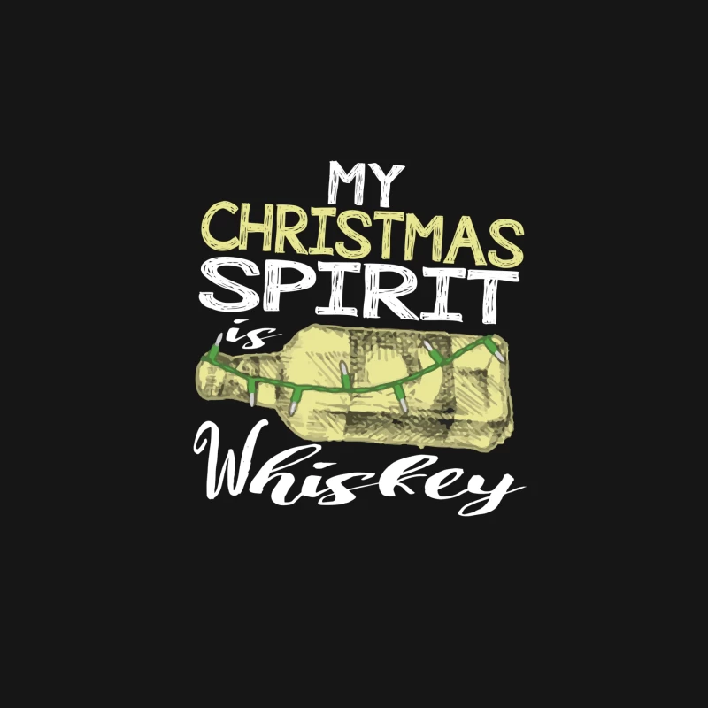 L'esprit de Noël avec Whisky Homme Manches Longues T-Shirt