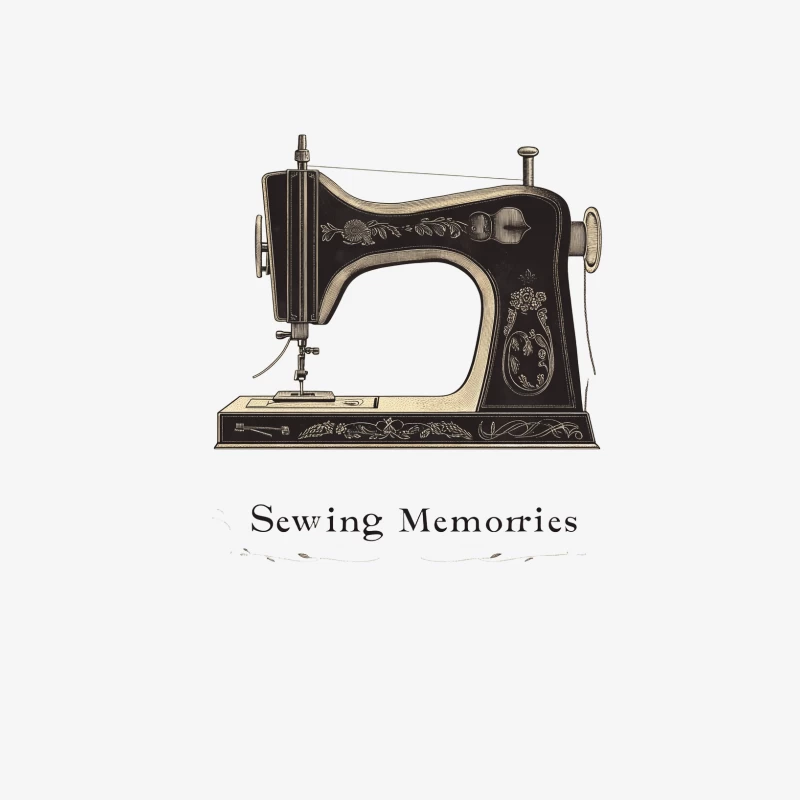 Vintage Sewing Machine: Crafting Memories and Nostalgia Female Long Sleeve T-Shirt