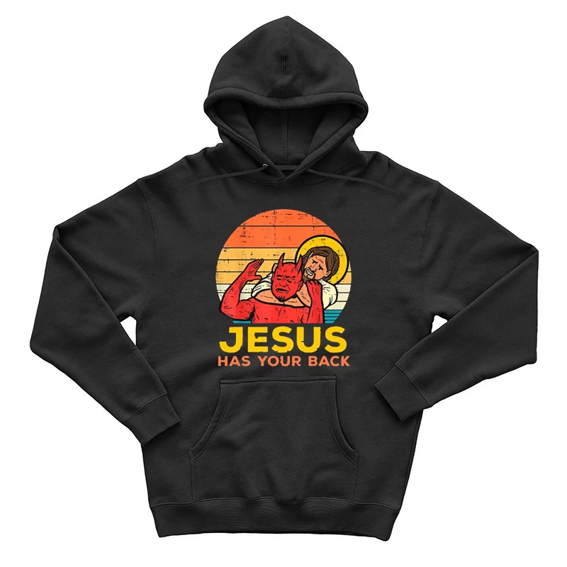 Jesus schützt vor dem Teufel Herren Pullover Hoodie